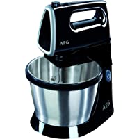 AEG SM3300 Batidora de Varillas Amasadora Serie 3 con Bol- Apta para Lavavajillas- 5 Velocidades- Función Turbo…
